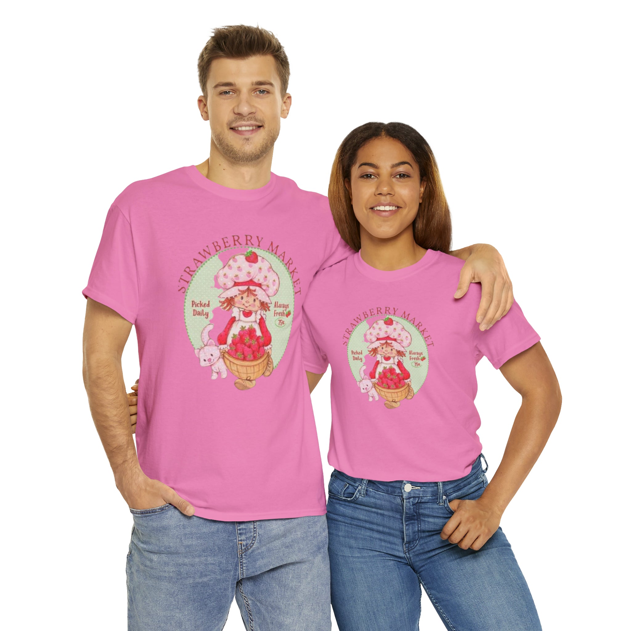 Strawberry Shortcake-  Unisex Heavy Cotton T-Shirt - Creations by Chris and Carlos